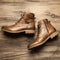Botas de Nieve Retro con Cordones