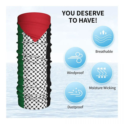 Pañuelo Deportivo con Protección Solar y Bandera Palestina - Image 10