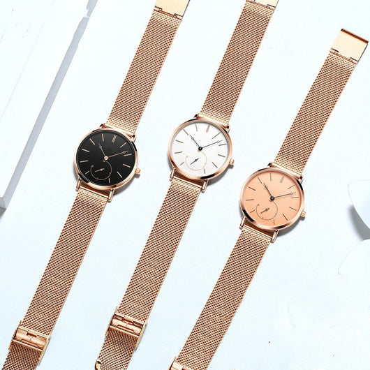 Reloj de Cuarzo Impermeable con Esfera Pequeña para Mujer - Image 11