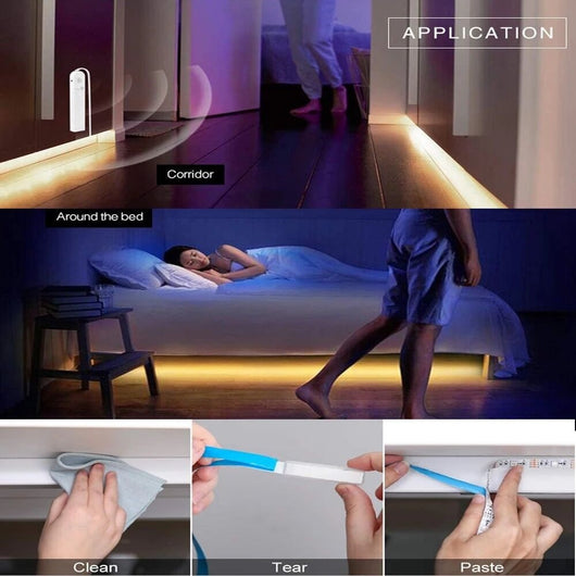 Luz LED con Sensor de Movimiento para Cama - Iluminación Ambiental Inteligente - Image 9