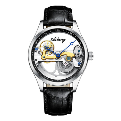 Reloj Mecánico Automático Hueco para Hombre con Banda de Silicona - Image 16