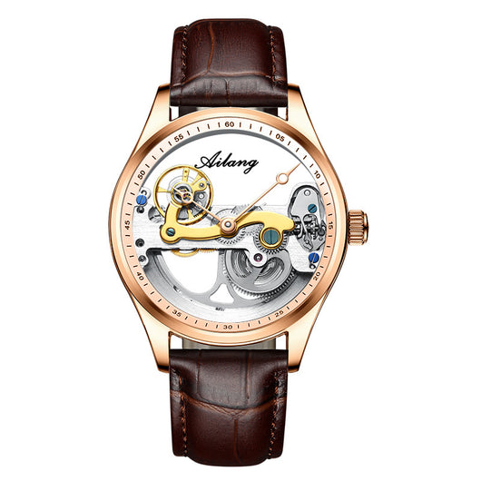 Reloj Mecánico Automático Hueco para Hombre con Banda de Silicona - Image 17