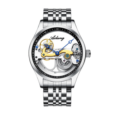 Reloj Mecánico Automático Hueco para Hombre con Banda de Silicona - Image 19