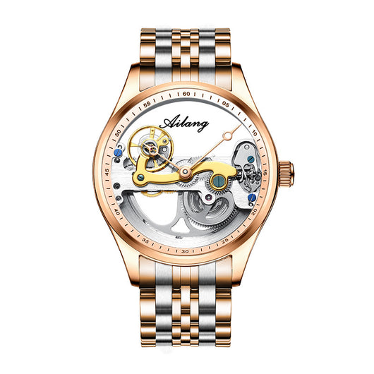 Reloj Mecánico Automático Hueco para Hombre con Banda de Silicona - Image 21
