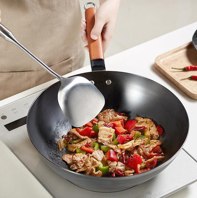 Wok de Hierro Fundido Versátil para Cocina de Inducción y Gas - Image 9