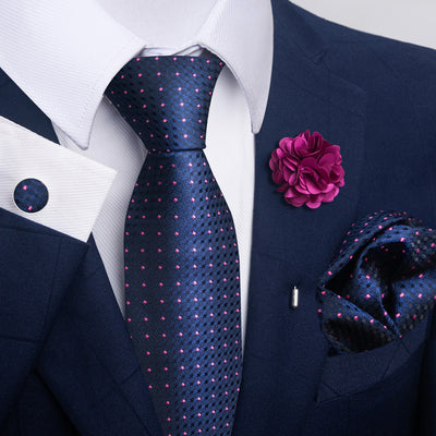 Combo Corbata, Traje y Pañuelo de Bolsillo para Hombre - Juego 8 - Image 16