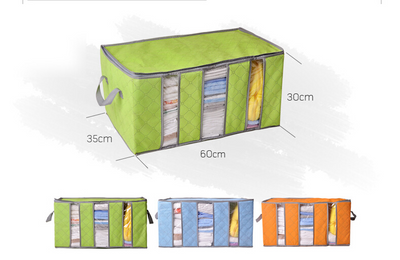 Caja de Almacenamiento Organizadora de Ropa Carbón de Bambú 65L - Image 4