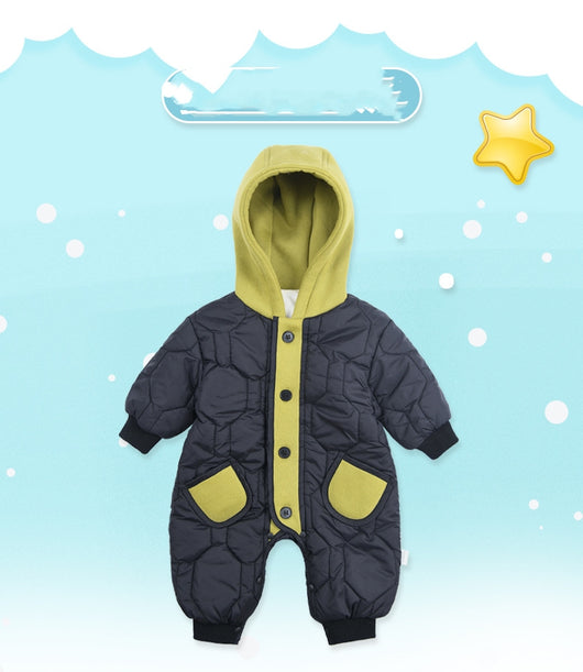 Mameluco Acolchado para Bebé con Forro Polar - Traje de Salida Grueso y Cálido - Image 4