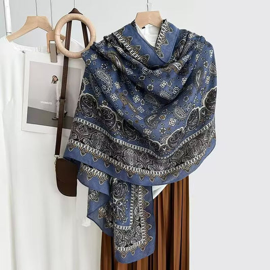 Foulard de Algodón y Lino Ligero - Pareo Sedoso Protección Solar para Playa y Viajes - Image 30