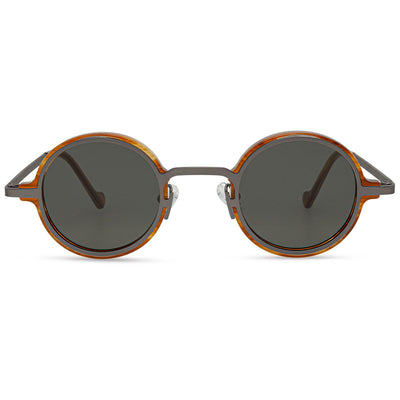 Gafas de Sol Retro Marco Redondo Multicolor Estilo Neutro - Image 15