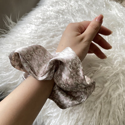 Anillo de Seda para Cabello con Estampado de Leopardo Vintage - Image 10
