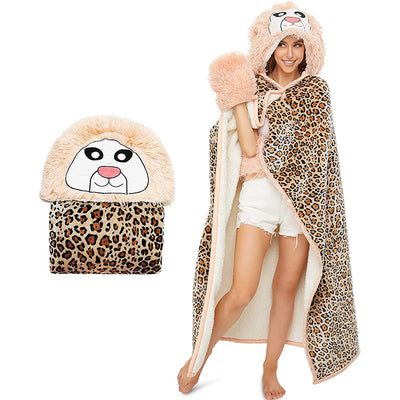 Capa Manta con Capucha Estampado Leopardo - Image 31