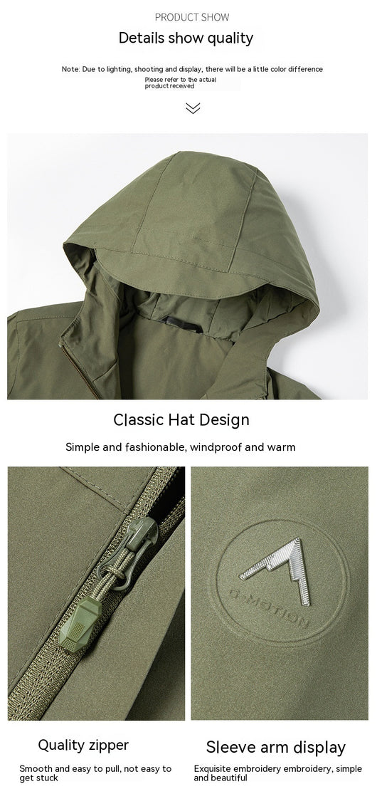 Chaqueta de Montaña Impermeable y Cortavientos Tallas Grandes - Image 12