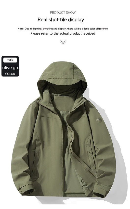 Chaqueta de Montaña Impermeable y Cortavientos Tallas Grandes - Image 14