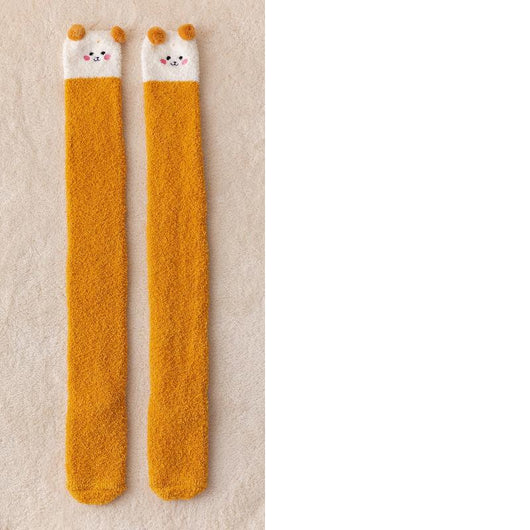 Calcetines Largos de Coral Fleece hasta la Rodilla - Talla Plus - Image 39