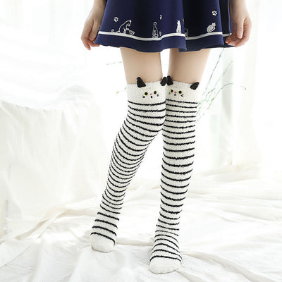 Calcetines Largos de Coral Fleece hasta la Rodilla - Talla Plus - Image 53