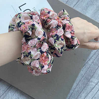 Diadema de Algodón Estampado Rosa Británico - Image 8