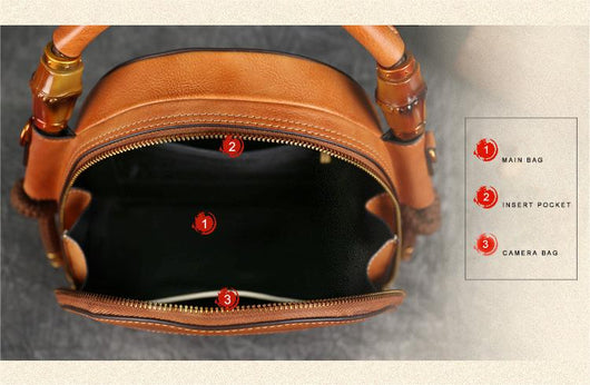 Bolso de Cuero Retro para Mujer - Estilo Vintage Clásico - Image 10