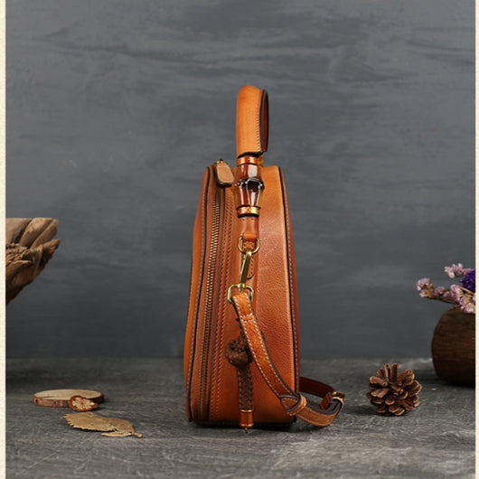Bolso de Cuero Retro para Mujer - Estilo Vintage Clásico - Image 11