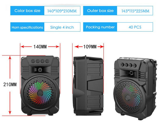 Parlante Bluetooth Portátil Outdoor con Micrófono y Subwoofer - Image 12