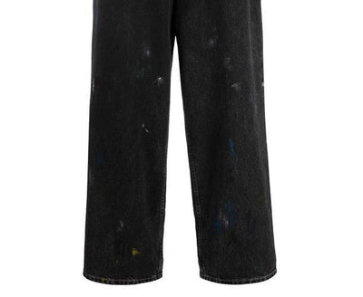 Pantalones Cargo Sueltos con Estampado Splash Ink para Hombre y Mujer - Image 7