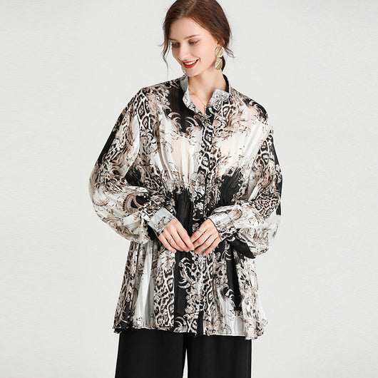 Blusa Satinada Estilo Occidental Reductora de Cintura para Mujer - Image 16