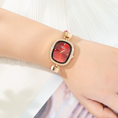 Reloj de Pulsera para Mujer con Brazalete de Diamantes - Conjunto de 2 Piezas - Image 28