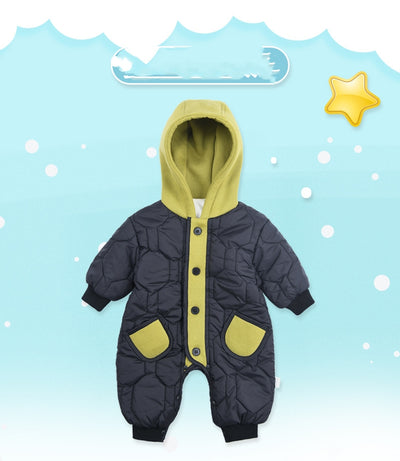 Mameluco Acolchado para Bebé con Forro Polar - Traje de Salida Grueso y Cálido - Image 9