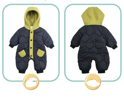 Mameluco Acolchado para Bebé con Forro Polar - Traje de Salida Grueso y Cálido - Image 12