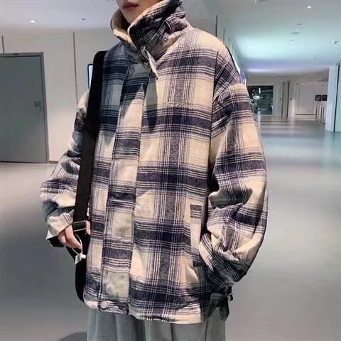 Abrigo Elegante de Cachemira a Cuadros para Hombre - Image 10
