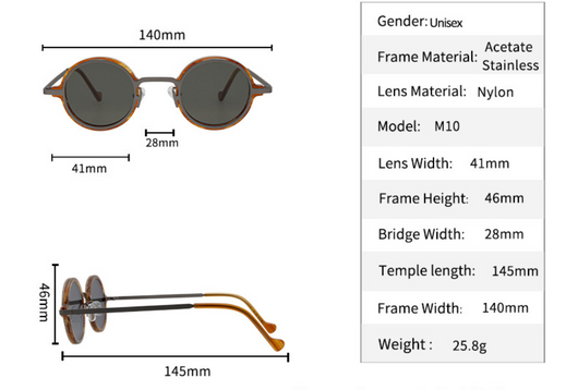 Gafas de Sol Retro Marco Redondo Multicolor Estilo Neutro - Image 19