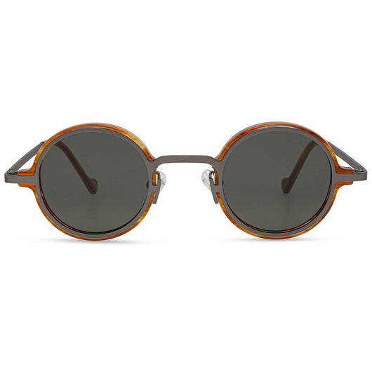 Gafas de Sol Retro Marco Redondo Multicolor Estilo Neutro - Image 21