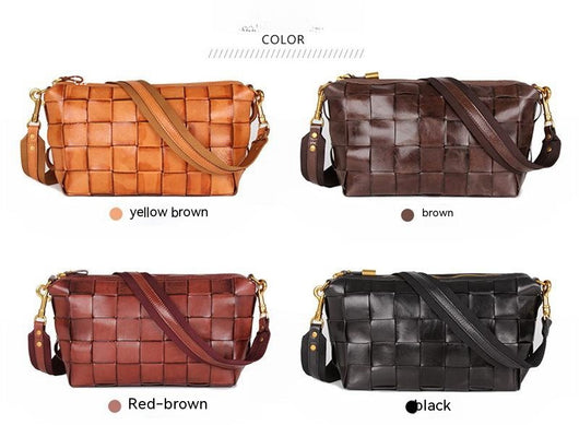Bolso Artesanal Tejido a Mano con Cuero Curtido Vegetal - Image 11