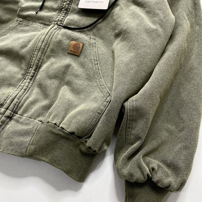 Chaqueta Hoodie con Cierre y Detalles Desgastados para Hombre - Image 11
