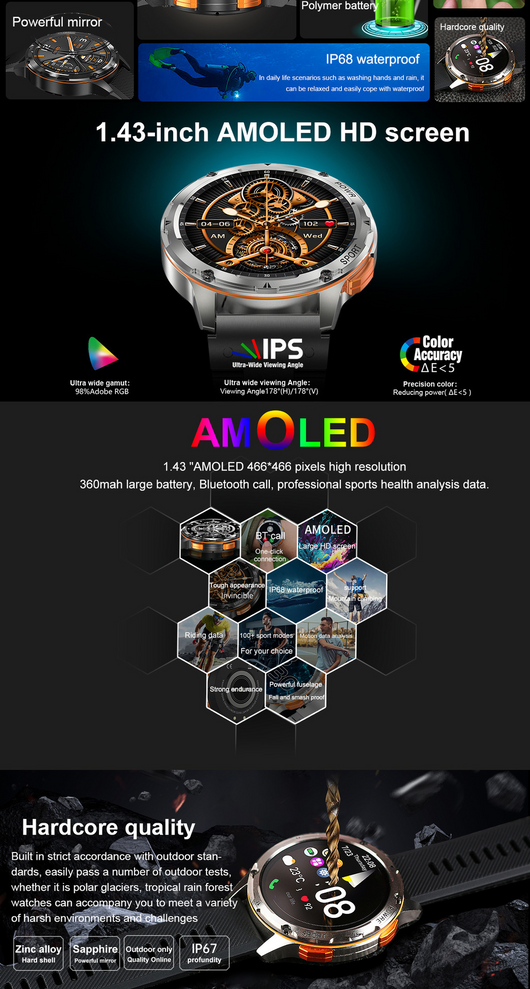 Reloj Inteligente AK59 Resistente al Agua para Hombre - Image 24