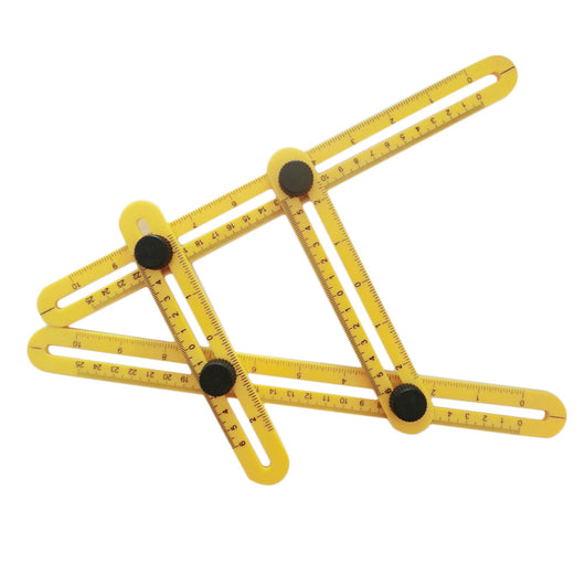 Regla Plegable Multifuncional 4 en 1 con Escala Métrica y Medidor de Ángulos - Image 4