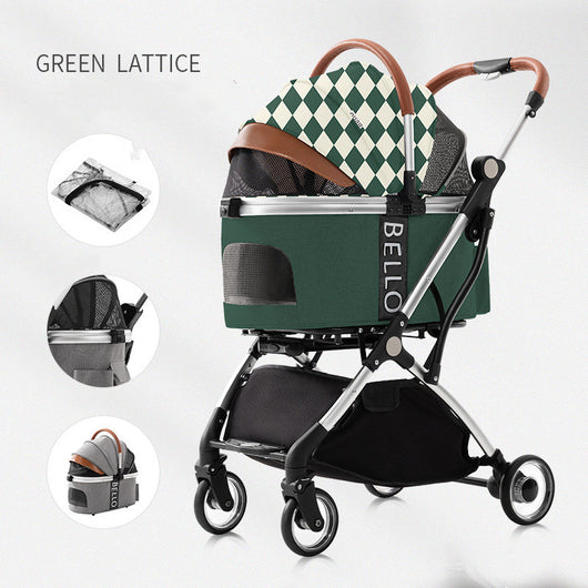 Carrito Plegable para Pasear Perros - Cochecito Teddy de 4 Ruedas Universal - Image 8