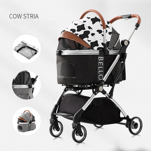 Carrito Plegable para Pasear Perros - Cochecito Teddy de 4 Ruedas Universal - Image 9