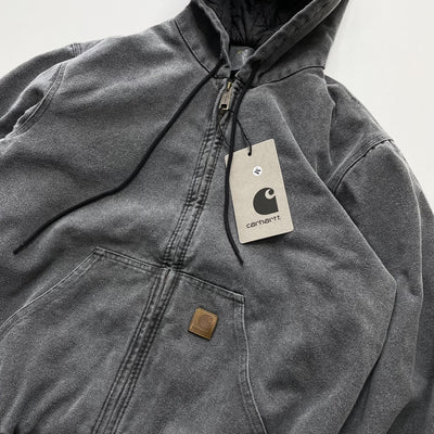 Chaqueta Hoodie con Cierre y Detalles Desgastados para Hombre - Image 17