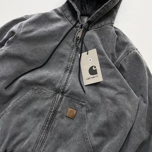 Chaqueta Hoodie con Cierre y Detalles Desgastados para Hombre - Image 17
