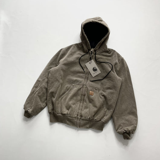 Chaqueta Hoodie con Cierre y Detalles Desgastados para Hombre - Image 18