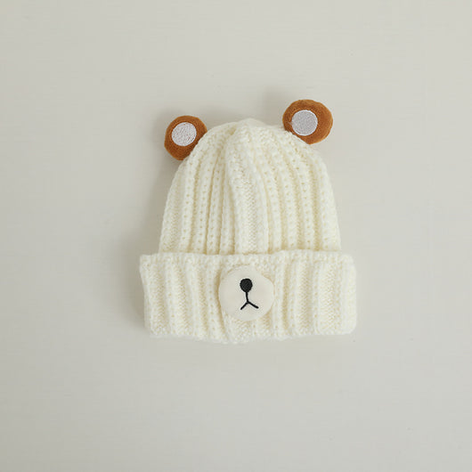 Gorro de Lana Tejido con Diseño de Osito en Colores Pastel - Image 14