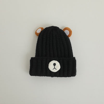 Gorro de Lana Tejido con Diseño de Osito en Colores Pastel - Image 15