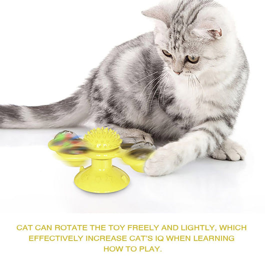 Juguete Interactivo Giratorio para Gatos - Rascador Multiusos con Limpiador Dental - Image 71