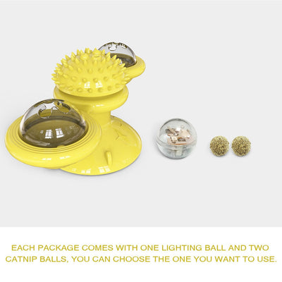 Juguete Interactivo Giratorio para Gatos - Rascador Multiusos con Limpiador Dental - Image 72