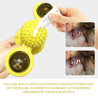 Juguete Interactivo Giratorio para Gatos - Rascador Multiusos con Limpiador Dental - Image 75