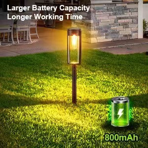 Lámpara Solar de Piso Exterior Resistente al Agua con Filamento de Tungsteno - Image 11