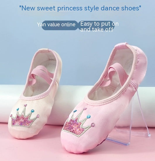 Zapatos de Danza Infantiles con Suela Blanda para Niñas - Image 10