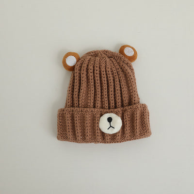 Gorro de Lana Tejido con Diseño de Osito en Colores Pastel - Image 32