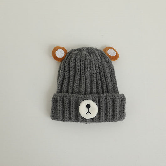 Gorro de Lana Tejido con Diseño de Osito en Colores Pastel - Image 34